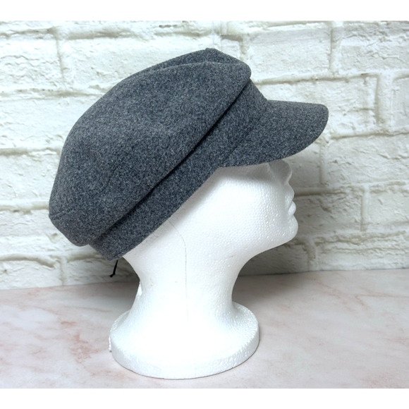 Women's Hat Gray News Boy Fiddler Sailor‎ Gray Cap - Picture 5 of 14